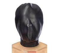 Fetish Tentation Cagoule BDSM fermée en simili cuir