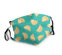 Cagoule de plage Pierogi Varenyky Pelmeni - Réutilisable et tendance - Anti-poussière - Protection de la bouche - Imprimé