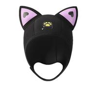 Cagoule de plongée oreilles chat en néoprène | bain isotherme pour femmes et , équipement surf snorkeling léger élégant avec protection tissu extensible 3 mm. Style intéressant Diverses compat