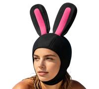 Cagoule de Plongée Sous-Marine | Bonnet de bain à oreilles de lapin | Cagoule Pour Les Eaux Froides - pour Canoë Kayak et Autres Sports Nautiques comme le Surf la Voile la Natation la Plongée Libre et