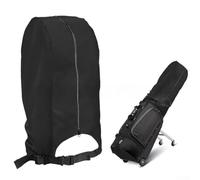 Cagoule de pluie pour club de golf 109,2 x 50,8 x 114,3 cm pour jeux en | Construction en nylon 900D, résistant à l'eau, convient aux sacs de 21,6 à 22,9 cm, couleur noire, protection extérieure