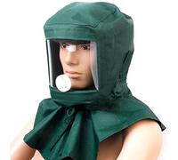 Cagoule De Sablage, Capuchon De Sablage avec Cape, Masque Anti-Poussière pour Machine De Sablage, Masque Anti-Poussière pour Sablage Et Peinture par Pulvérisation