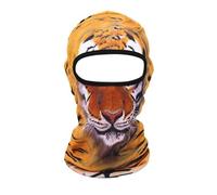 Cagoule de ski 3D en forme d'animal de chat avec oreilles et masque facial, design décalé pour festivals de musique, raves, ski, fêtes d'Halloween et aventure en plein air