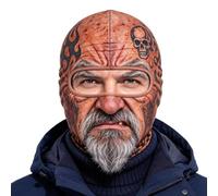 Cagoule de ski avec impression 3D, cache-cou respirant et coupe-vent | Casque intégral et doublure de casque pour moto, cyclisme, snowboard, cosplay et voyage