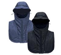 Cagoule de ski coupe-vent - Cache-cou thermique doux en polaire - Couvre-visage chaud pour le ski, les sports de plein air, le cyclisme, le snowboard, le ski, la moto, le vélo - Bleu marine