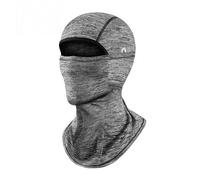 Cagoule d'été pour homme et femme - Fraîcheur - Cagoule fine - Élasthanne - Protection UV - Respirant - Masque pour vélo et moto - Sport, Gris cendre, 53-62