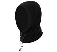 Cagoule d'hiver pour homme et femme, coupe-vent, thermique, cagoule pour le visage, masque de ski pour sports de plein air, cyclisme, ski, moto, vélo, Noir , taille unique