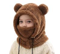 Cagoule d'hiver Thermique pour Enfants 3-10 Ans, Multifonction Coupe-Vent Réglable Masque de Ski, Bonnet en Polaire Chaude, Casquette Cache-Cou Tour de Cou écharpe pour Filles Garçons Plein Air n2