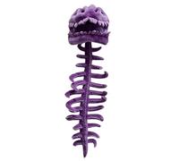 Cagoule dinosaure en peluche 90/120 cm | T-Rex 3D sculpté crâne nervuré queue de colonne vertébrale conception à enfiler lavable en machine flexible léger