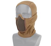 Cagoule en Maille, Accessoires D'airsoft, Masque Tactique Étanche, Protection Intégrale du Visage pour la Chasse Le Cyclisme et Les Activités de Plein Air(Brown)