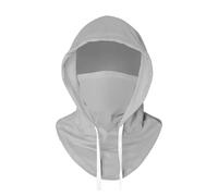 Cagoule extensible d'été rafraîchissante, anti-UV, protection contre la lumière du soleil, excellente respirabilité, élastique pour homme et femme, cyclisme, gris clair, S
