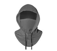 Cagoule extensible d'été rafraîchissante, anti-UV, protection contre la lumière du soleil, excellente respirabilité, élastique pour homme et femme, cyclisme, gris foncé, S