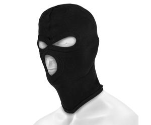 Cagoule Fine-Ribbed avec 3 trous Mil-Tec - Black universel