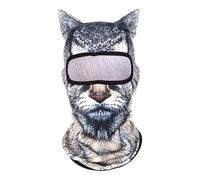 Cagoule intégrale 3D - Masque avec oreilles, casquette à motif tridimensionnel | Chapeau de fête d’Halloween du festival, accessoire d’événement musical, costume de cosplay, couvre-chef à thème, masqu