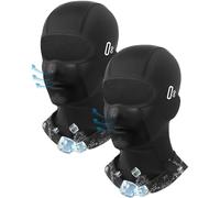 Cagoule Moto Ete, 2 PCS Cagoule Moto Homme Femme, Cagoule Noire, Motorcycle Face Mask, Cooling Face Cover Under Léger et Respirant, Convient Aux Sports de Plein Air, Au Cyclisme(Noir