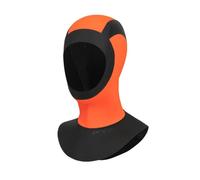 Bonnet de bain Orca Neoprene Hi-Vis orange brillant noir - S-M