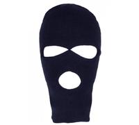 Cagoule-Nyls Création-Cagoule Trois Trous Bleue Marine en Laine Confort et Chaude Ryder - Bleu Taille unique