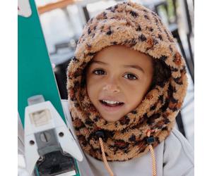 Cagoule polaire Warmy Léopard (2-5 ans)