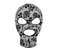 CAGOULE RÉSILLES ROSIER FLEUR NOIR FEMME