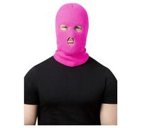 Cagoule Ski Masque Rose Néon Halloween Déguisement Accessoire Voleur Cambrioleur