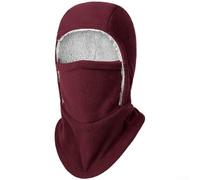 Cagoule thermique doublée en polaire pour activités par temps froid, masque de ski coupe-vent avec cache-cou intégré et couverture des oreilles (kaki)