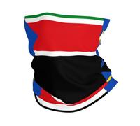 Cagoule unisexe à motif drapeau du Soudan du Sud - Cache-cou anti-UV, masque de cyclisme multi-usage et bandeau respirant
