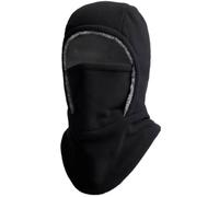 Cagoule Unisexe Coupe-Vent - Matière Polaire Respirante avec Protection Visage Intégrale pour Sports d'Hiver, Cagoules Ski Masque, Cagoule d'hiver en Polaire Chaud avec Cache-Cou pour Homme (Noir)
