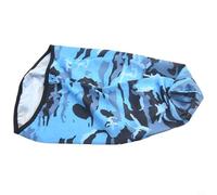 Cagoule unisexe en polyester pour moto, couvre-tête complet respirant pour cyclisme et randonnée, bandana résistant à la poussière, bleu (camouflage 4)