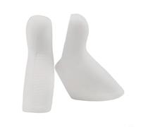 Cagoules de levier de frein en silicone pour SRAM RED et 11S - Antidérapantes, résistantes aux intempéries, confortables - Paire de housses de levier de vitesse (blanc)