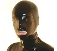 Cagoules en Latex Cagoule en Caoutchouc Bouche Exposée Mascarade Jeu de