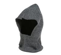 Cagoules Homme,Cagoule Ski Femme,Écharpe à capuche d'hiver chapeau écharpe de couleur unie écharpe de ski d'hiver col chaud tricoté non en peluche d'équitation chaude en plein air manches chaudes