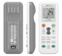 Cagrin Télécommande Universelle K-1028E 1000 in 1 pour Climatiseurs | Écran LCD, Equipée Minuterie et Refroidissement Rapide, para LG, Samsung, Gree, Midea, Toshiba, Haier et Autres Marques