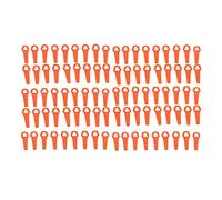 CAGUYLONA 100 pièces de Lames de Coupe en Plastique, Lames de Coupe pour Tondeuse à Gazon, Lames de Rechange en Forme de courge pour Taille-Bordures, avec Ouverture Standard, compatibles