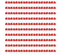 CAGUYLONA 1000 pièces de Cache-œil en Plastique de 6 cm pour Poulets, avec Trous ; Lunettes Anti-piqûres pour Poulets ; Lunettes de prévention des piqûres chez Les volailles, avec Bouchons