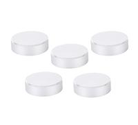 CAGUYLONA Couvercle Arrière Métallique pour Objectif C - Mount 25 mm, Lot de 5 Pièces en Alliage, Noir et Argent, Protection Anti - Poussière pour Lentilles de Caméra de Surveillance (Argent)