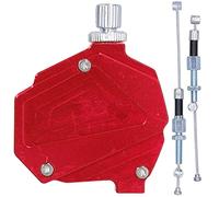 CAGUYLONA Levier de câble d’embrayage pour cascade en moto, levier d’embrayage à tirage facile pour motos tout-terrain, pièce de rechange en aluminium CNC à résistance réduite, montage (C(rouge))