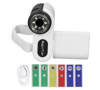 CAGUYLONA Microscope pour Enfants 1000X, Microscope numérique Portable à Main, Microscope de Poche avec écran Couleur de 2 Pouces, grossissement de 100X à 1000X, idéal pour la Maison, (Blanche)
