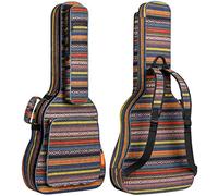 CAHAYA Étui à Guitare Bohème Vintage Rembourré en Éponge de 15,5 mm D'épaisseur pour 40 41 42 Pouces Guitare Acoustique Classique CY0186