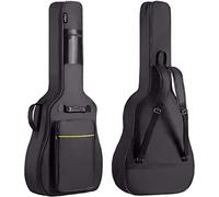 CAHAYA Housse de Guitare Imperméable: étui de Guitare en Nylon Oxford Etanche Durable avec Poches Externes Housse pour Guitaire Classique et Acoustique Folk 39’’40’’41’’, Noir CY0152