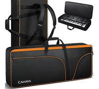 CAHAYA Housse pour clavier à 61 touches, étui souple pour clavier électrique, piano, portable, tissu Oxford 600D, 12 mm d'épaisseur, étui rembourré avec poignées latérales et bretelles réglables CY0315