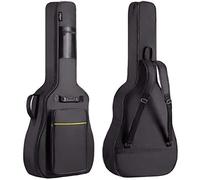CAHAYA - Housse pour guitare acoustique de 104 cm, rembourrage épais de 9 mm, imperméable, avec double bandoulière réglable et boucle de suspension arrière, noir