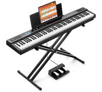 CAHAYA Piano Numérique 88 Touches Semi-Lestées, Pack avec 3 Pédales