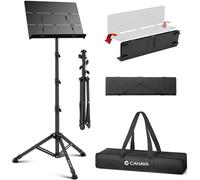 CAHAYA Pupitre Musique Pliable Surélevé Réglable 78-170 cm Stable