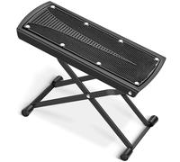 CAHAYA Repose Pieds Pliable pour Guitariste - Support Réglable en Fer 6 Niveaux, Surface Antidérapante, Capacité 70kg, Léger et Portable, Accessoire Guitare