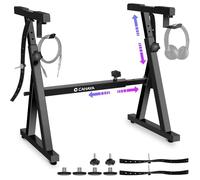 CAHAYA Support de clavier robuste réglable en largeur et hauteur pour piano numérique 66, 76, 88 touches, modèle CY00366-1