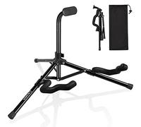 CAHAYA Support de guitare Trépied universel pliable en métal pour guitares acoustiques électriques Ukulélé Violon Banjo Mandoline