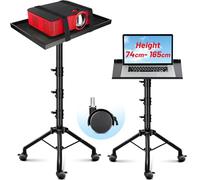 CAHAYA Support de projecteur au sol universel : support amovible réglable en hauteur pour projecteur avec roulettes