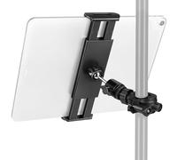 CAHAYA Support de tablette pour iPad Air Mini - Avec rotule rotative à 360 ° - Support de tablette compatible avec tapis de course et tous les trépieds de microphone, pupitre de musique de 5,9 à 12,9"