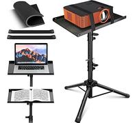 CAHAYA Trépied de projecteur avec roulettes Support Universel pour Ordinateur Portable Support DJ Multifonctionnel avec Hauteur réglable (Trépied Ordinaire)