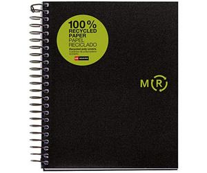 Cahier 100% Recyclé Nb-4 A5 120 Feuilles Polypropylène Couvertures Miquelrius 6039